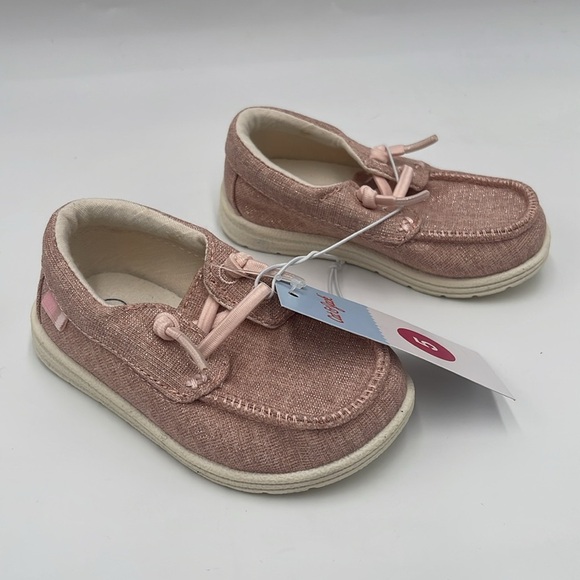 NWT Cat & Jack Kids Bobby Slip-On Sneakers Pink Size 5 - Picture 3 of 11